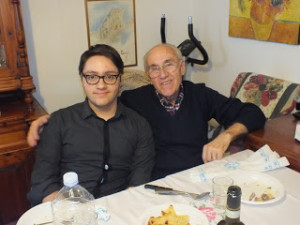 Mio padre Livio con mio figlio Federico: la ricetta dello stoccafisso all'anconitana è una storia da tramandare