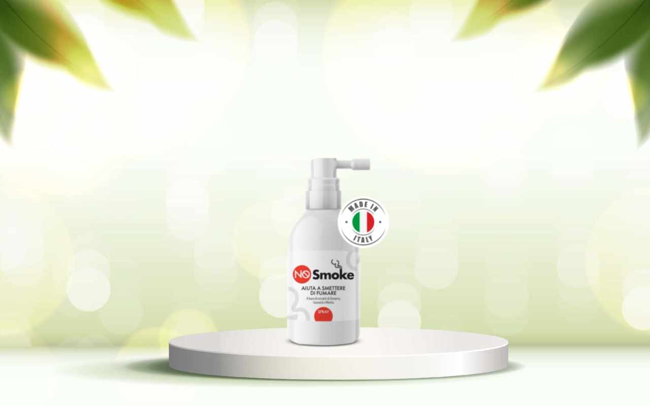 NoSmoke: smetti di fumare subito con lo spray naturale che elimina la nicotina